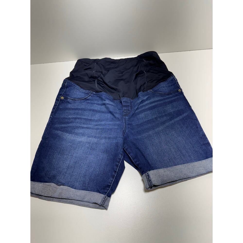 Isabel Maternity Bermuda Shorts Sz 14 Full Panel Cuffed Pregnancy